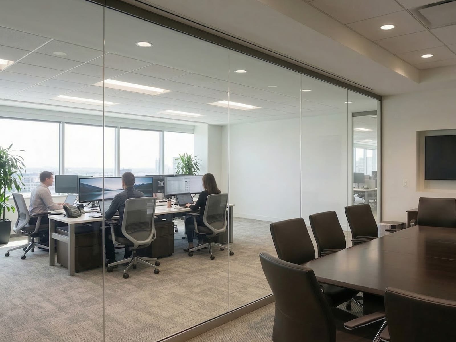 Smart Glass en modo transparente